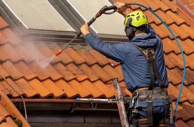 Démoussage et hydrofuge de toiture à Richeval